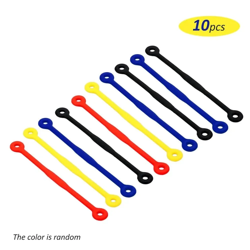 10Pcs Tennis Damper Silicone Tennis Racket Vibration Absorbing Shock Reducing Strips Racquet Sports Tennis Accessories