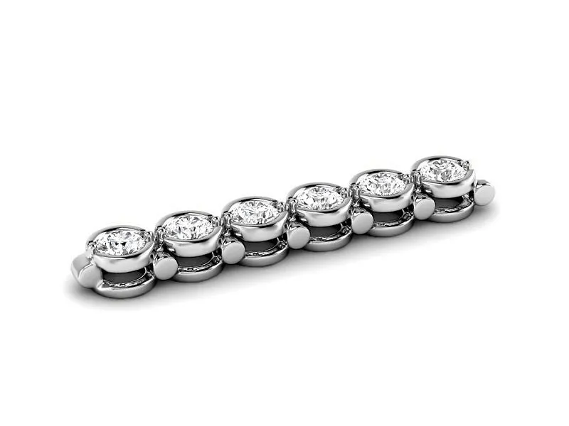 2.00 CT Round Cut Lab Grown Diamonds - Tennis Bracelet