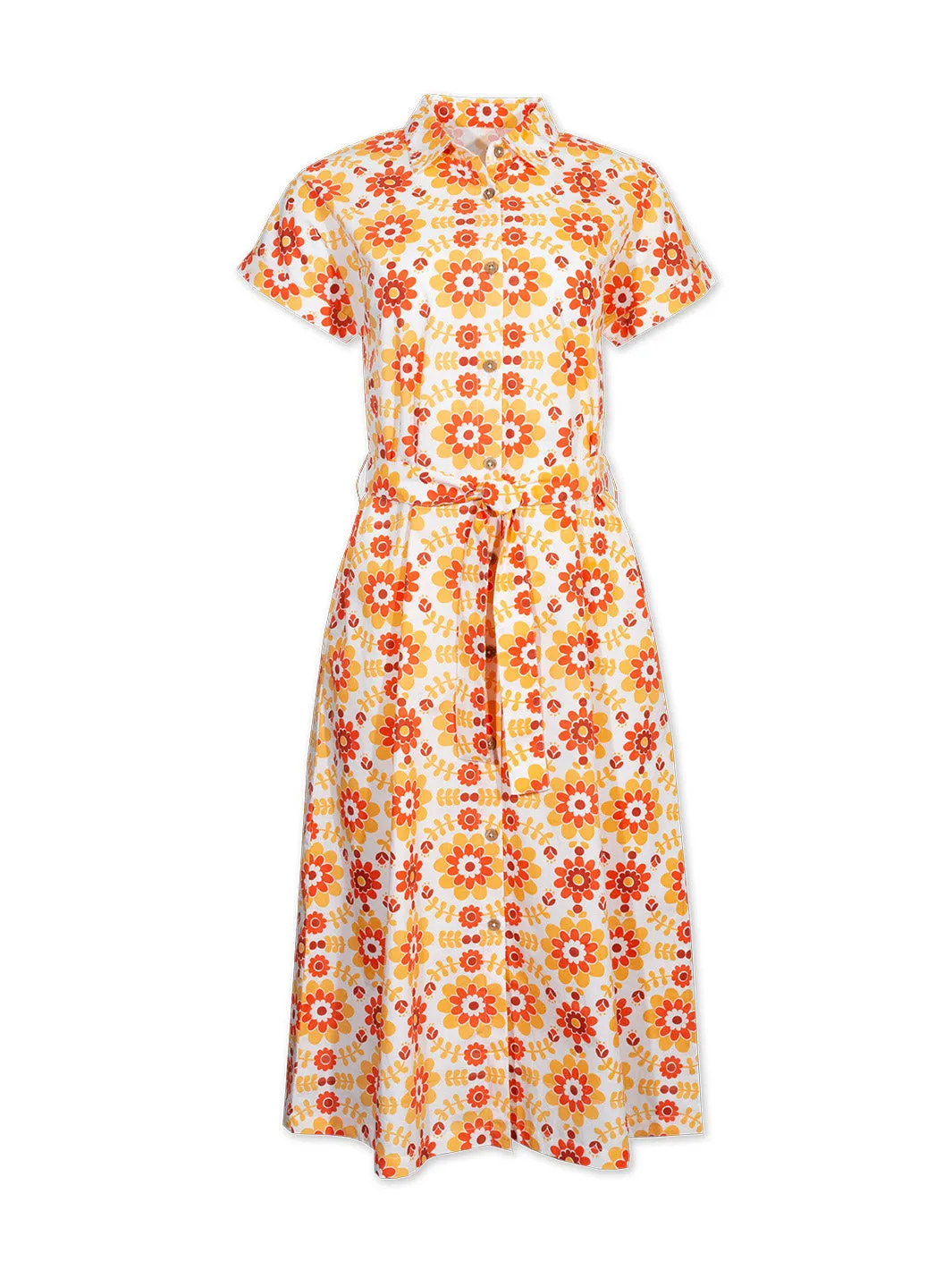Charlton poplin shirt dress