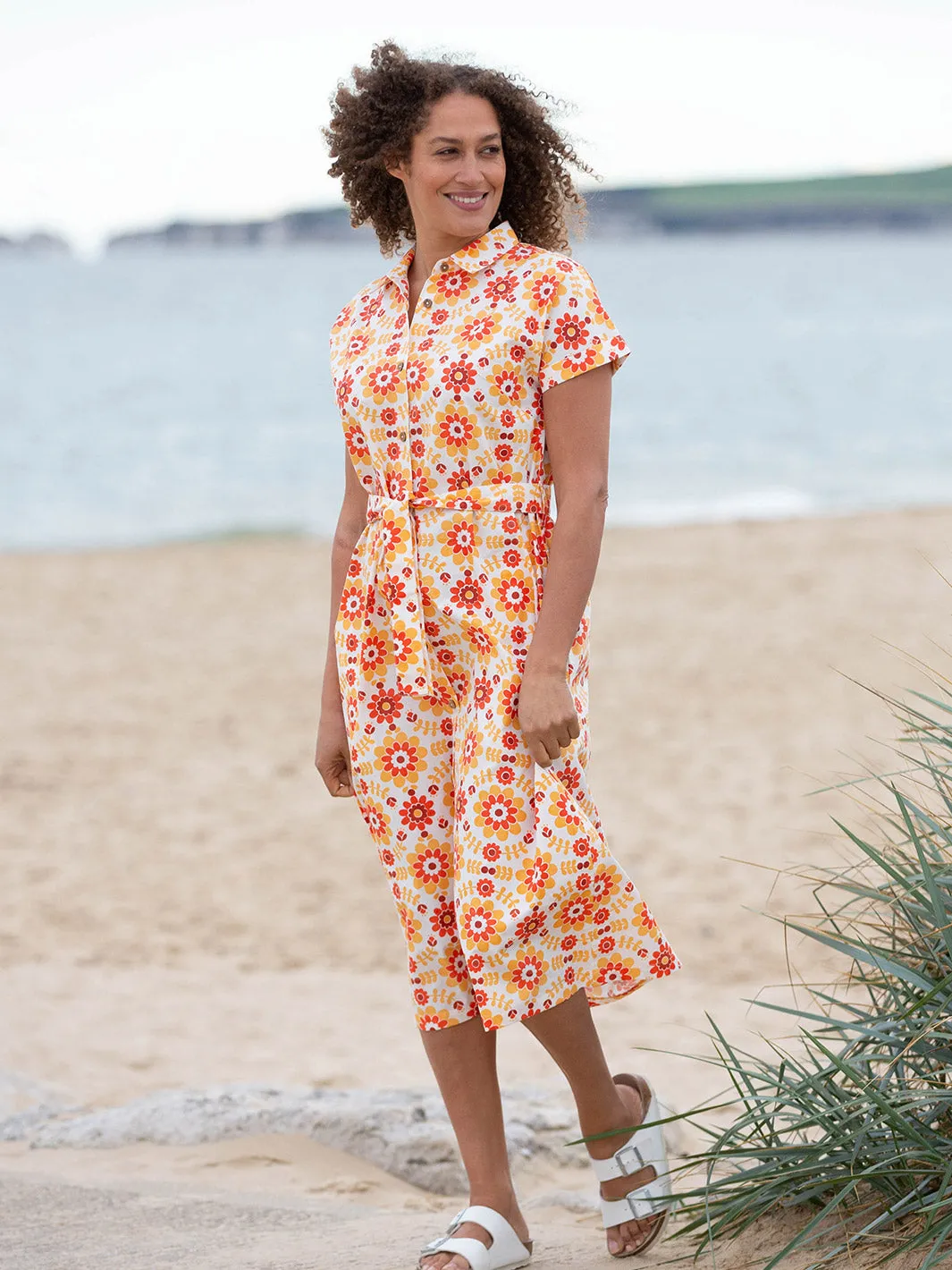 Charlton poplin shirt dress
