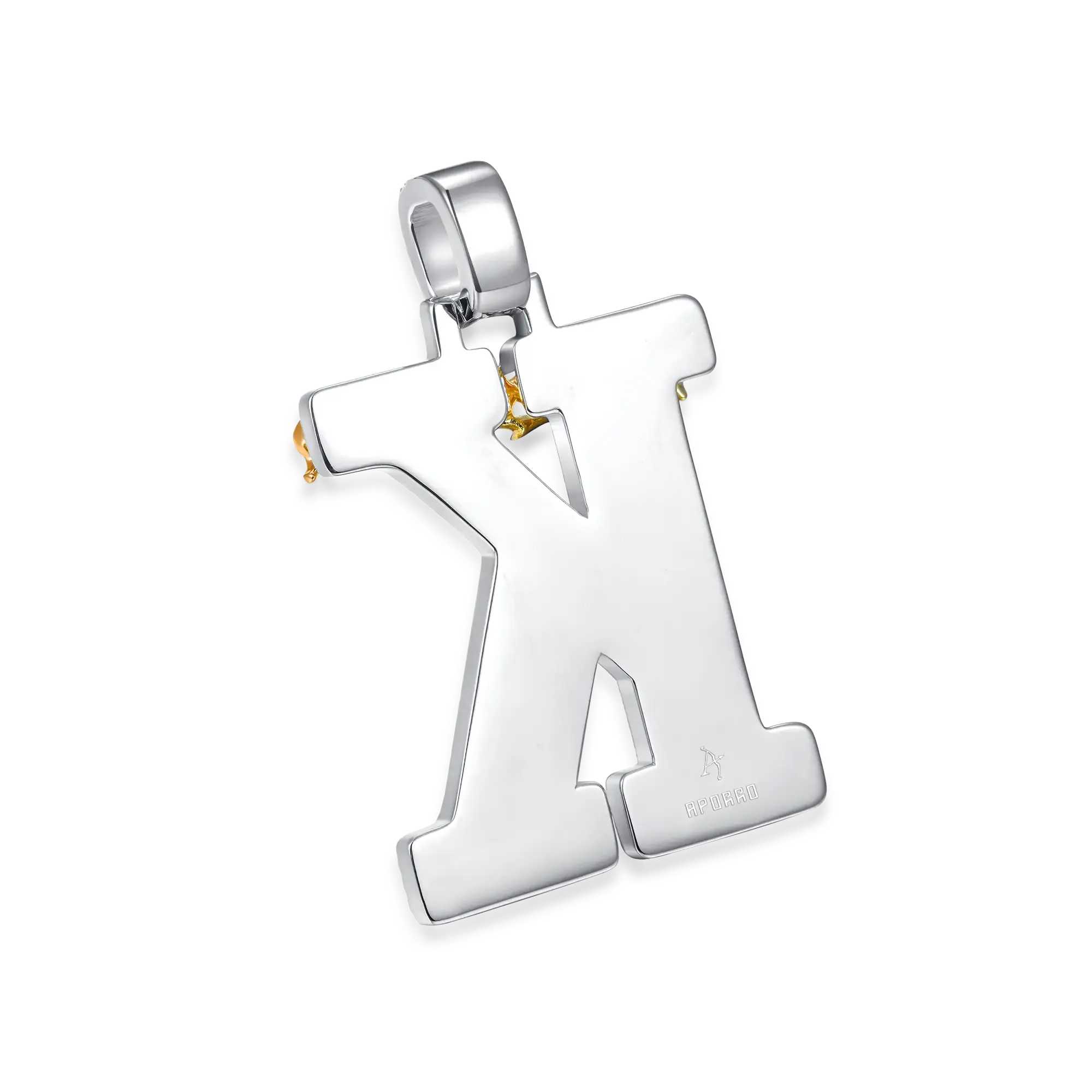 Custom Crown of Thorns Initial Letter Pendant