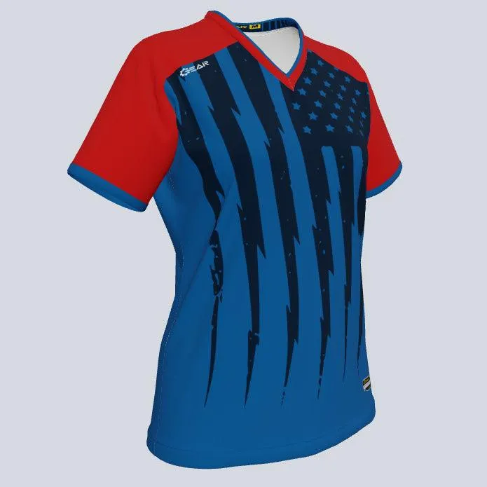 Ladies Freedom Custom USA Jersey