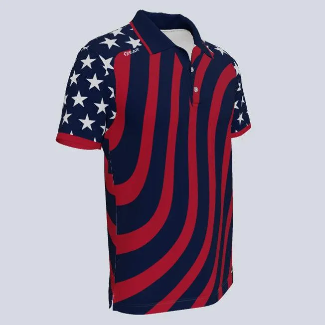 Merica Custom USA Polo
