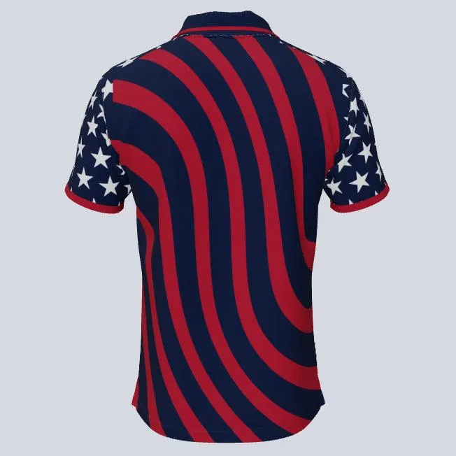 Merica Custom USA Polo