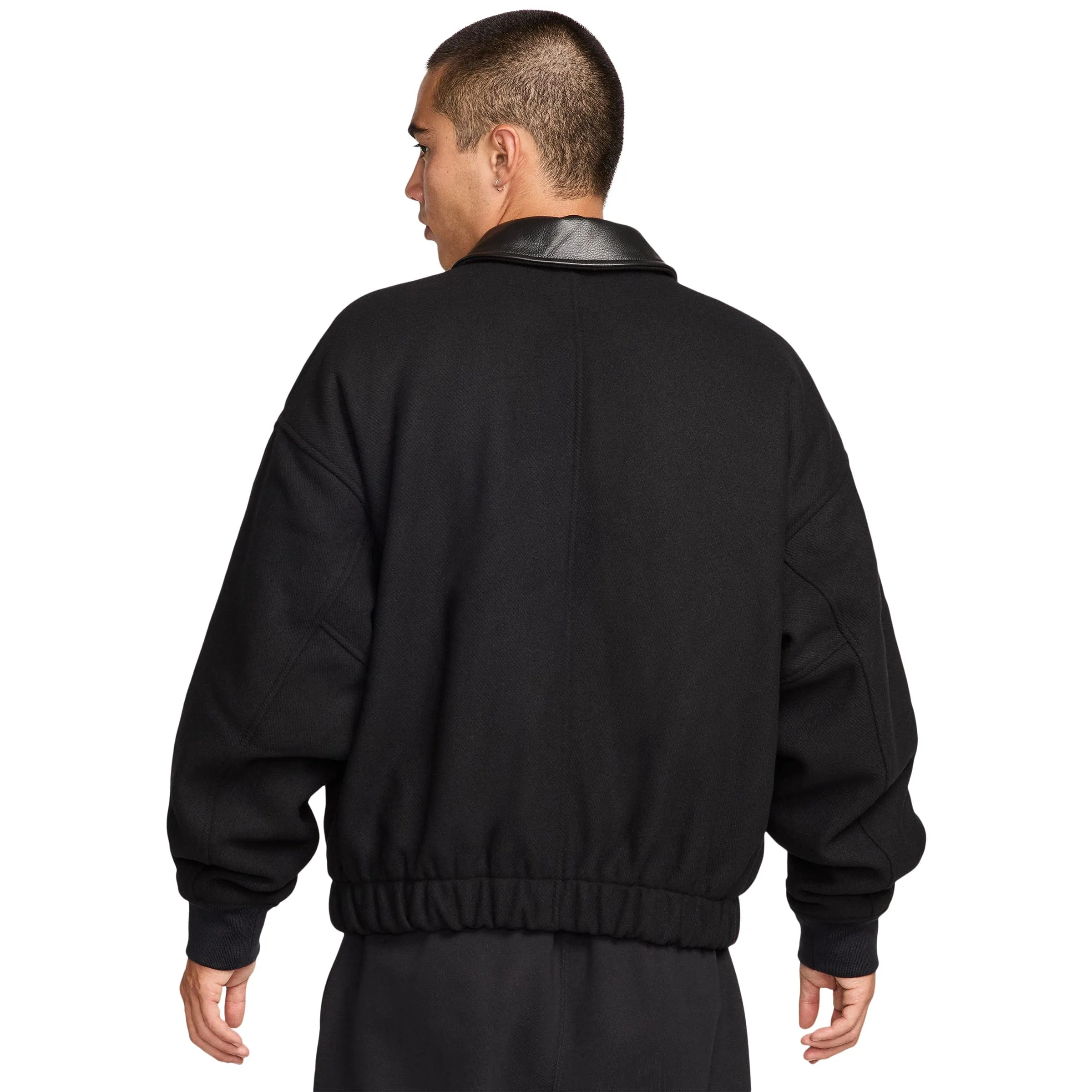 NIKE SOLO SWOOSH WOOL VARSITY JACKET