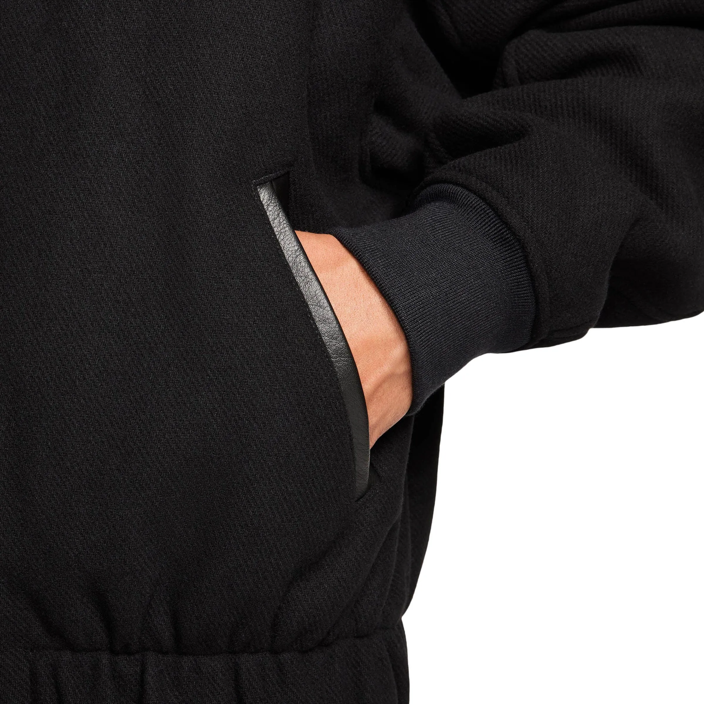 NIKE SOLO SWOOSH WOOL VARSITY JACKET