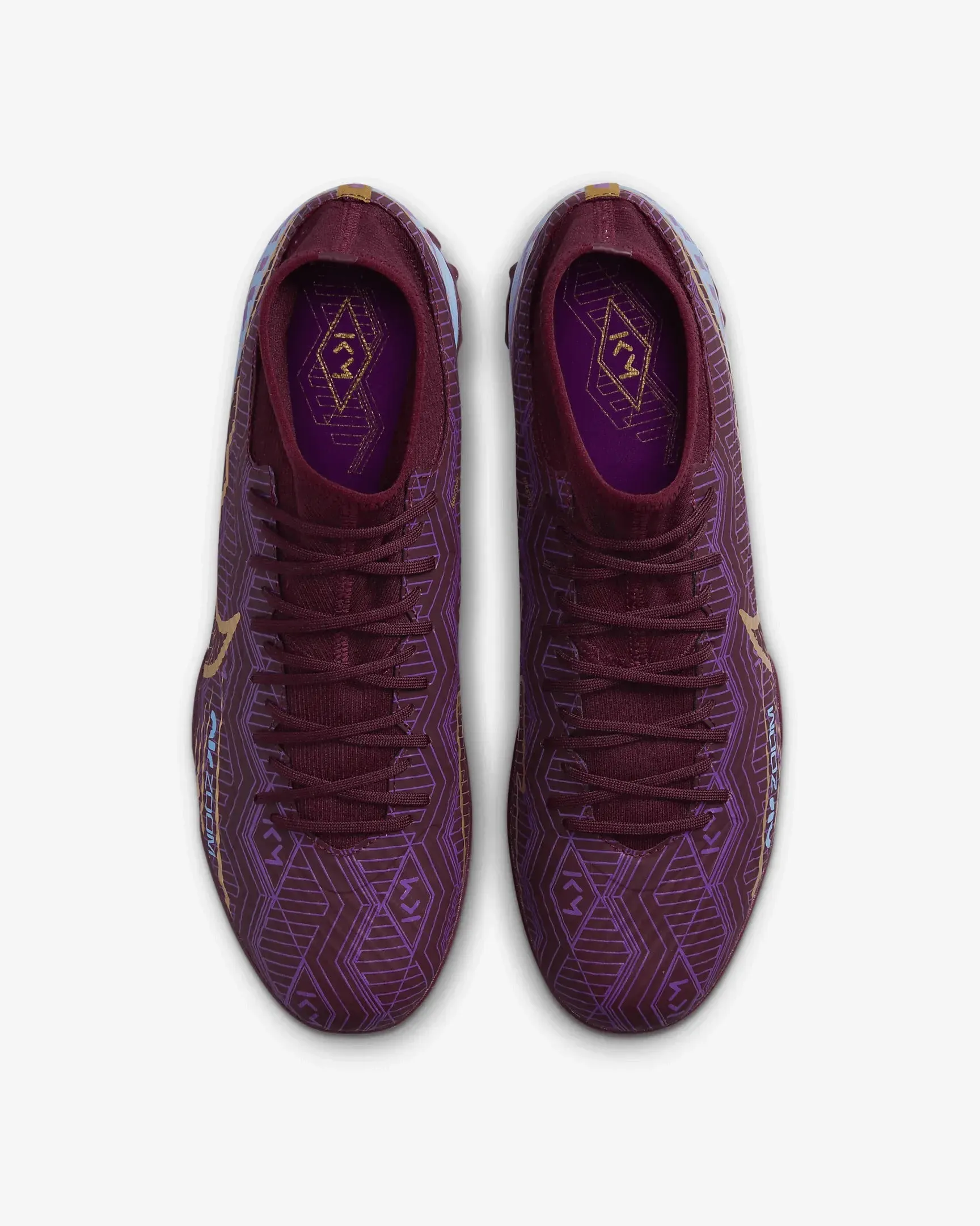 Nike Zoom Superfly 9 Academy KM Turf - Dark Beetroot-Gold